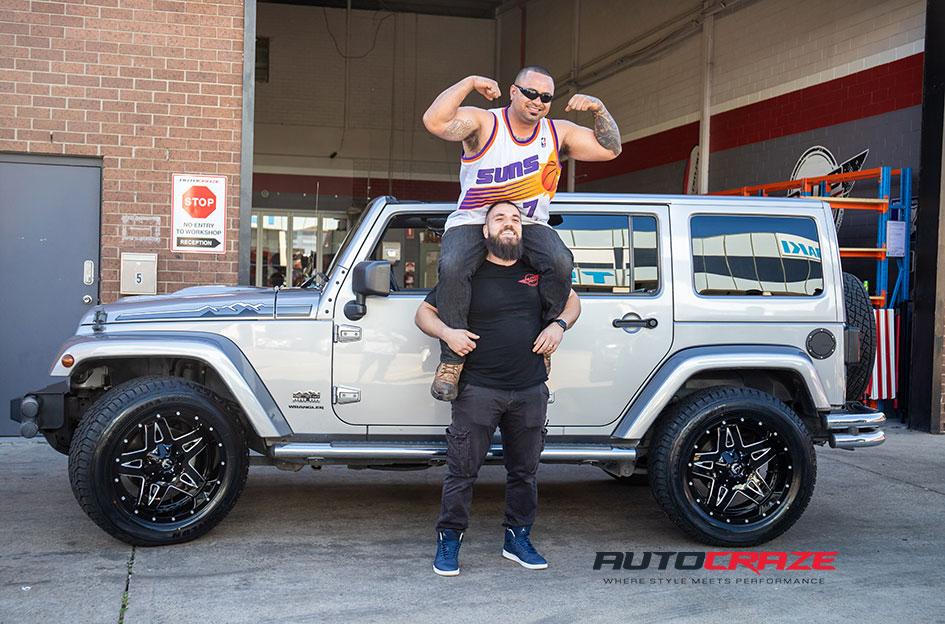 JEEP WRANGLER FULL BLOWN GLOSS BLACK MILLED ACCENTS